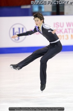 2013-03-02 Milano - World Junior Figure Skating Championships 0732 Simon Hocquaux FRA